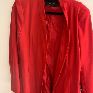 Zara Basic Red Women's Blazer Jacket